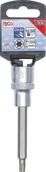 BGS Bit-Einsatz T35 T-Profil (für Torx) Länge 100 mm Antrieb Innenvierkant 12,5 mm (1/2") 9628